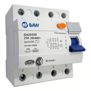 INTERRUPTOR DIFERENCIAL 4P 25A 30MA ''AC''