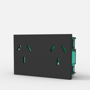 MOD.TOMA BIP.C/TIERRA COMB.DOBLE "EASYFIT" SIN DERIVAC. GRIS