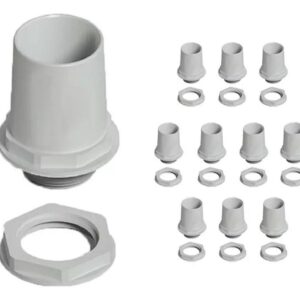CONECTOR PARA CAÑO ELÉCTRICO GRIS Ø32