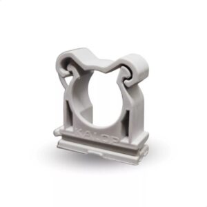 GRAMPA PARA CAÑO ELÉCTRICO GRIS Ø22