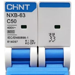 INT. TERMOMAGNÉTICO CHINT NXB-63, IN:50A, ICN:6KA, CURVA C, 2-POLOS