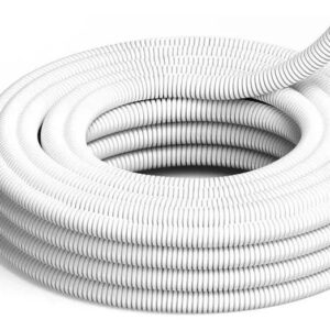 CAÑO CORRUGADO BLANCO LIVIANO 1'' X METRO