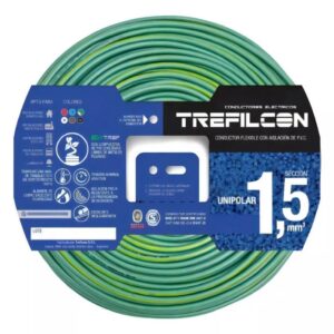 CABLE UNIPOLAR NORMALIZADO 1,5 MM VERDE/AMARILLO